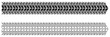 © HUSSNAIN - Tire Track Pattern Design Black and White. Isolated On Transparent Background.