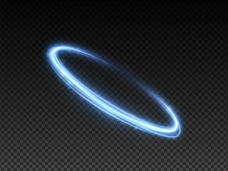 Aufkleber - Futuristic road scene with high-speed motion blur, glowing blue lights, and dynamic lines. Perfect for digital, urban, or tech concepts reflecting movement, travel, and modern city life