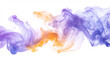 © Rostyslav - Abstract Liquid Ink Swirls of Lavender, Goldenrod, and Pastel Blue on White Background