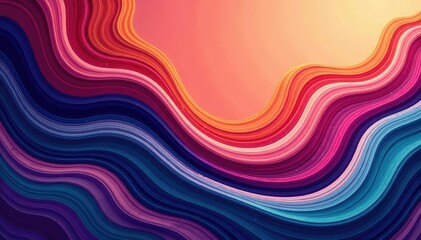Wall Mural - abstract swirls and curves create a flowing, organic pattern , seamless, smooth, shapes