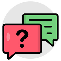 Wall Mural - Trendy design icon of help chat 