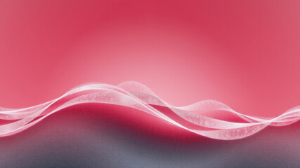 Wall Mural - abstract wave design with red background