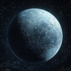 celestial moon a high-resolution image of the lunar surface