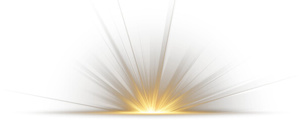 Wall Mural - Shimmering light flash erupts with star-dust brilliance. Bokeh particles swirl gently inside solar explosion ring. Glowing flare glistens sharply with radiant white center. Dust sparkle effect floats 