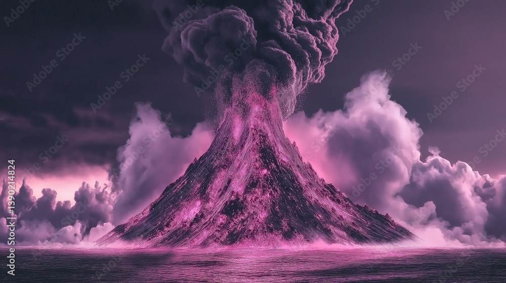 Volcanic eruption: witness the raw power of nature as a majestic ...