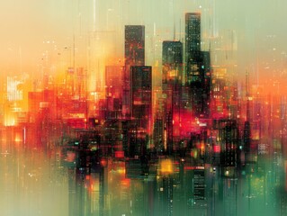 Poster - City Skyline at Night