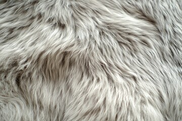 close-up of gray fur creating a soft, textured background, ideal for winter or cozy themes