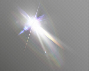 Aufkleber - Glowing light effects with transparency, lens flare, radiant beams, starbursts, and luminous sparkles for overlays and design.
