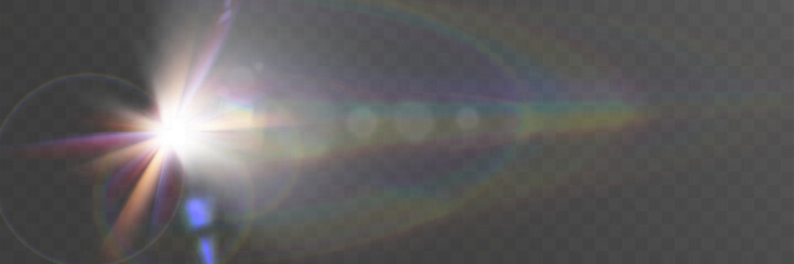 Aufkleber - Glowing light effects with transparency, lens flare, radiant beams, starbursts, and luminous sparkles for overlays and design.
