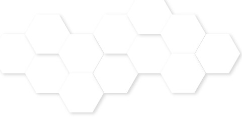 Wall Mural - abstract white soft hexagon concept design abstract technology background vector. white 3d futuristi