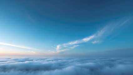 Wall Mural - Background of sky clouds.