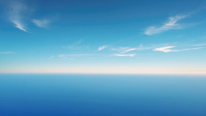Wall Mural - Sky blue backdrop. Clear sky clouds.