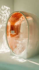 Aufkleber - Immersive Wellness Tech Next-Gen Hyperbaric Healing Pod Illuminating Advanced Oxygen Therapy for Holistic Regenerative Health Experiences