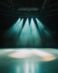 Poster - Cinematic Ice Arena Immersive Performance Lighting Reveals Dramatic Sports Venue Potential - Next-Gen Event Visualization and Atmospheric Storytelling