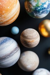 Poster - Immersive Cosmic Visualization Hyper-Realistic Planetary Array in 8K - Next-Gen Space Education and Inspirational Scientific Exploration