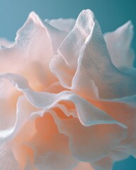 Poster - Soft Ethereal Botanicals Delicate Pastel Flower Macro for Wellness Branding, Mindful Design and Contemporary Aesthetic Storytelling
