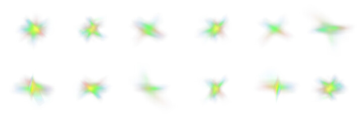 Wall Mural - light crystal png, glass effect, sparkle bokeh, glitter rainbow light neon, transparent diamond, bri