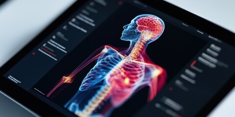 Poster - Futuristic Digital Twin Health Analytics Immersive Biometric Visualization Transforming Precision Medicine and AI-Powered Wellness Diagnostics