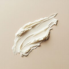 Aufkleber - Creamy texture spread on a smooth surface showcasing artistic application and design