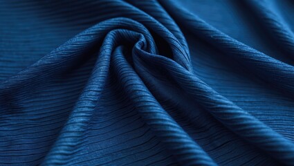 Texture of football shirts made from blue sports clothing fabric
