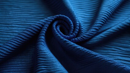 Football jersey fabric texture in blue sportswear