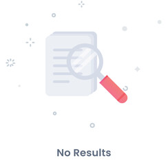 error state ui illustration – no results