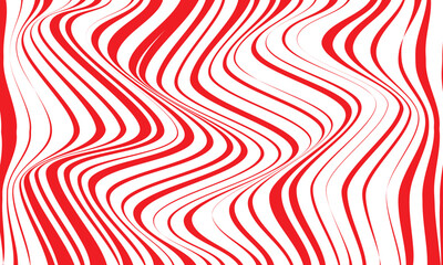 Fototapete - abstract red tweak line wave pattern background, banner, poster.