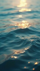 Poster - Shimmering Water Surface Reflecting Sunlight Creates a Mesmerizing, Dreamlike Underwater Landscape