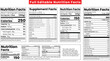 © mozibur01 - Nutrition Facts Label design template, Nutrition fact,supplement facts,nutrition label,nutrition list,vitamin information label design fats