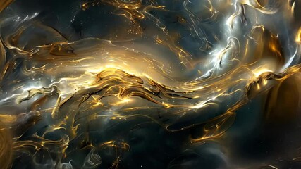 Wall Mural - space scene with a long, curvy line of stars