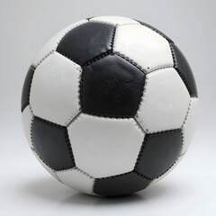 Aufkleber - Classic Soccer Ball, A Timeless Sport Icon. Black And White Design, Ready For Kickoff. Round, Textured, And Perfectly Maintained. A Symbol Of Teamwork And Athleticism.