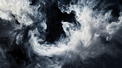 Wall Mural - abstract clouds and nebulae swirl in space, a cosmic vapor background for wallpaper or graphic desig