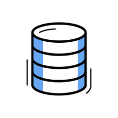 Wall Mural - database doodle illustration on white background