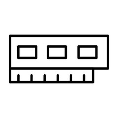 RAM Vector Line Icon Design