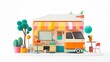© AdhiWilly Creative - Colorful Mobile Shop Scene