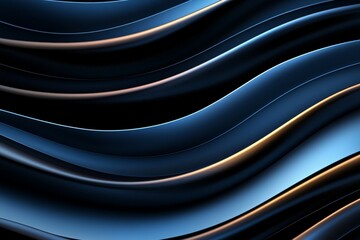 Wall Mural - a blue and gold striped background with a black and white foreground