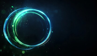 Wall Mural - abstract circular light design