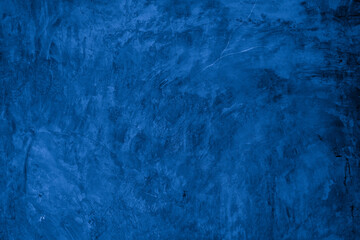 Aufkleber - Old wall pattern texture cement blue dark abstract  blue color design are light with black gradient background.