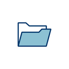 Poster - folder icon vector isolated on white background. folder and documents icon. icon archive