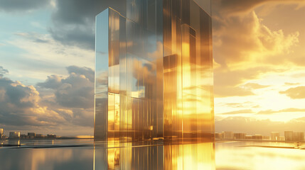 Wall Mural - modern city at night