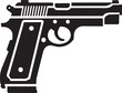 © Vector The King 1.0 - gun silhouette vector, gun logo vector, gun vector illustration, illustration gun isolated on white