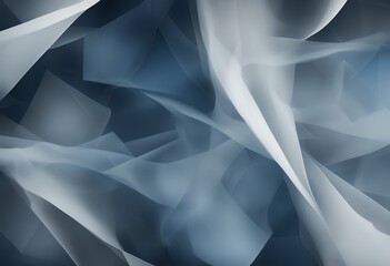 Wall Mural - blue background layers gray white textured parchment paper transparent shapes classy elegant dark ba