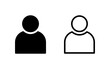 © OLIVEIA - User Icon vector illustration. person sign and symbol. people icon.