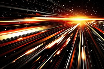 Wall Mural - cosmic speed lines explode outward