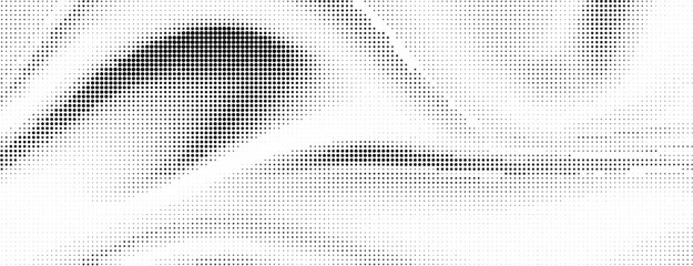 Wall Mural - Abstract light halftone pattern. Black and white vector illustration	