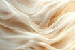 © Vibudhaart - Elegant, flowing champagne-colored fabric with soft, subtle folds and drapes.