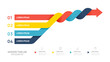 © Feelplus Creator - Infographics arrow symbol timeline business 4 steps to success concept.