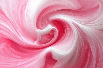 Poster - Abstract swirling pink and white vortex, creating a mesmerizing and dreamy visual effect.