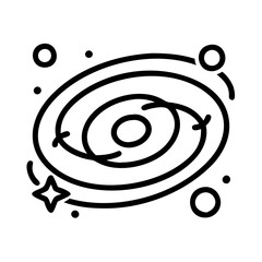 Wall Mural - galaxy illustration vector design of cosmic spiral galaxy with stars and planets space exploration i
