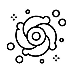 Wall Mural - galaxy outline icon vector illustration, astronomy, space, universe, stars, and cosmic design concep
